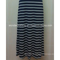 Sexy ärmellose Streifen Sling Stripe Maxi Langes Kleid